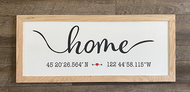 HOME : Graphic Wood Sign